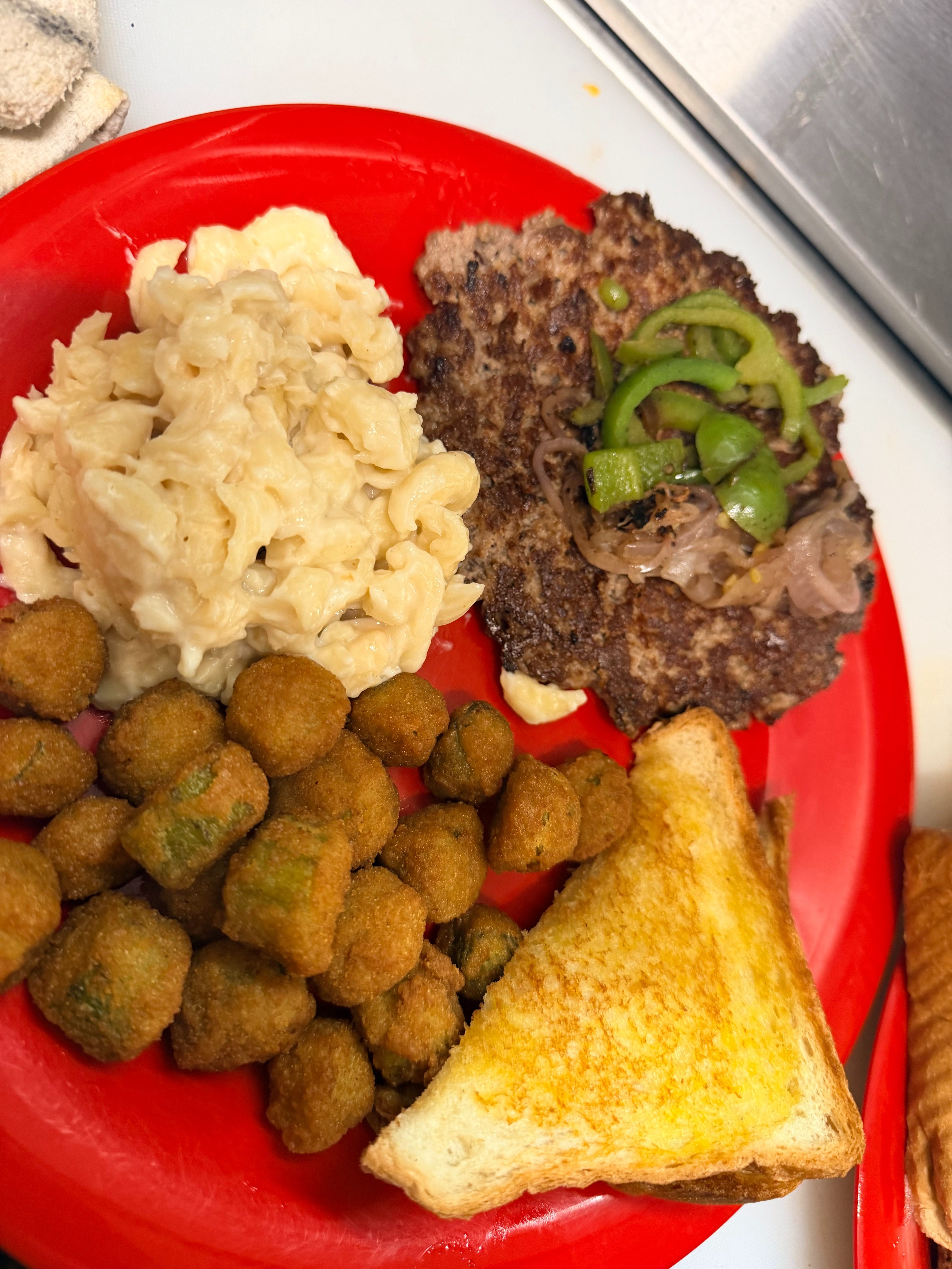 Hamburger Steak Lunch Plate.